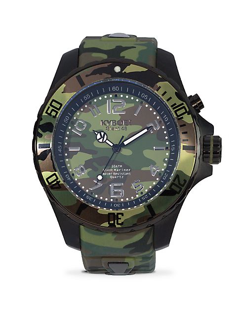 KYBOE! - Stainless Steel Camo Strap Watch