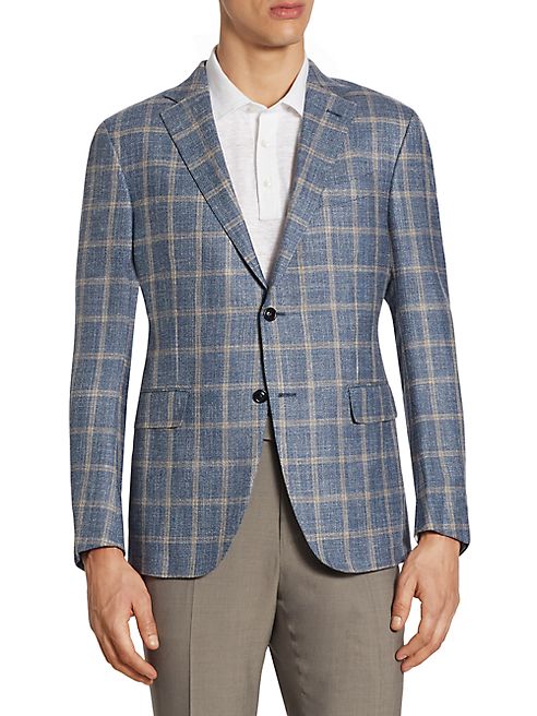 Ermenegildo Zegna - Regular-Fit Windowpane Wool Sportcoat