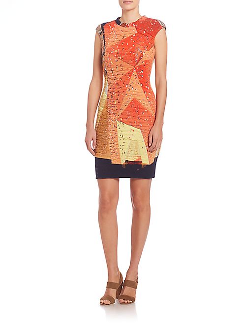 Akris punto - Rock Climbing Wall Print Dress