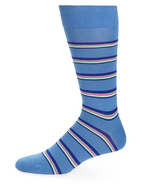 Paul Smith - Fine Neon Stripe Dress Socks