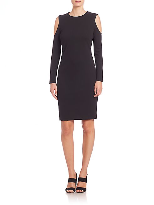 Akris punto - Cold-Shoulder Sheath Dress