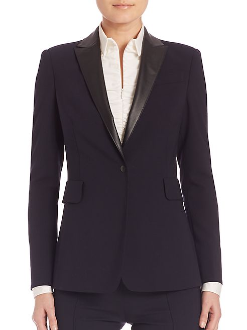 Akris punto - Leather Detail Blazer