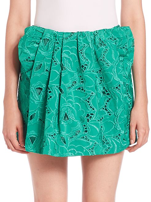 NO. 21 - Giorgina Embroidered Mini Skirt