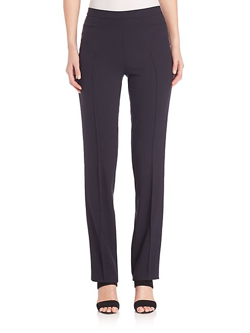 Akris punto - Leather Piped Francoise Pants