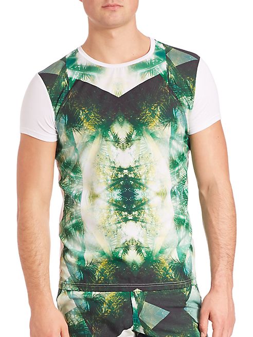 Monsieur Madone - Tropical-Print Tee