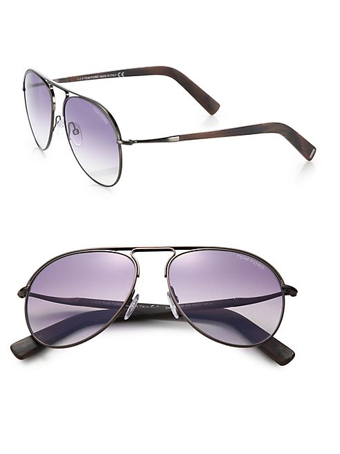 Tom Ford Eyewear - Cody 56mm Aviator Sunglasses