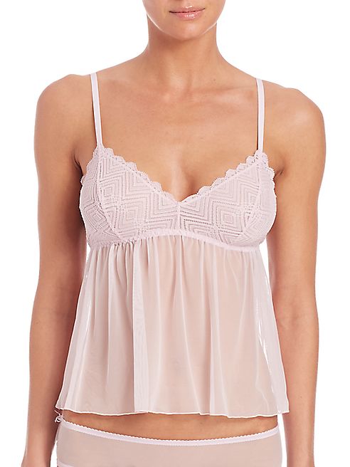 Cosabella - Geometric Chevron Lace Camisole