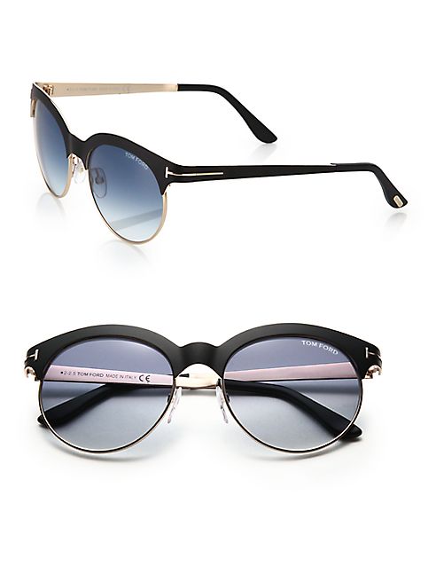 Tom Ford Eyewear - 53MM Round Metal Sunglasses