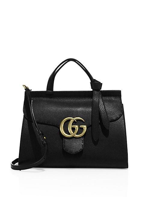 Gucci - GG Marmont Leather Top-Handle Bag