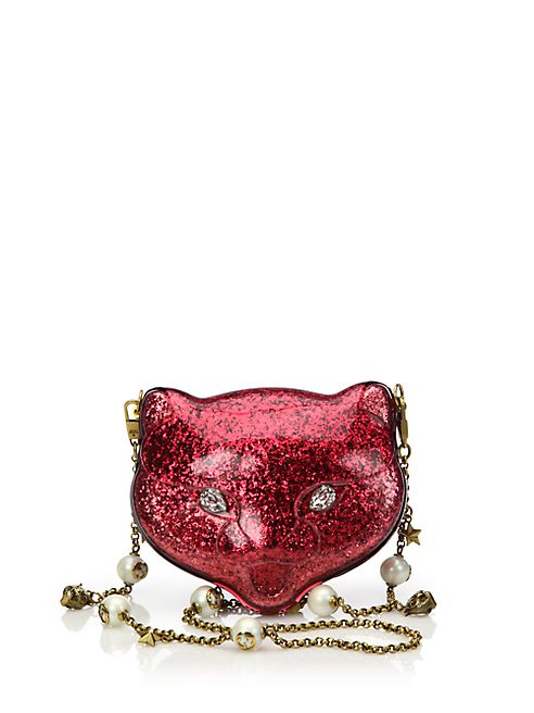 Gucci - Broadway Kitty Glittered Acrylic Clutch