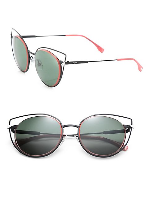 Fendi - 53MM Wired Cat Eye Frame Sunglasses