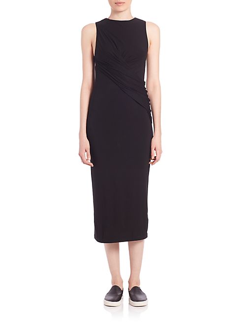 T by Alexander Wang - Stretch-Modal Sleeveless Twist Dress