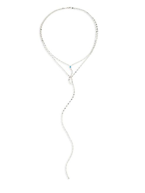 Jennifer Zeuner Jewelry - Kenzie Sterling Silver Lariat Necklace