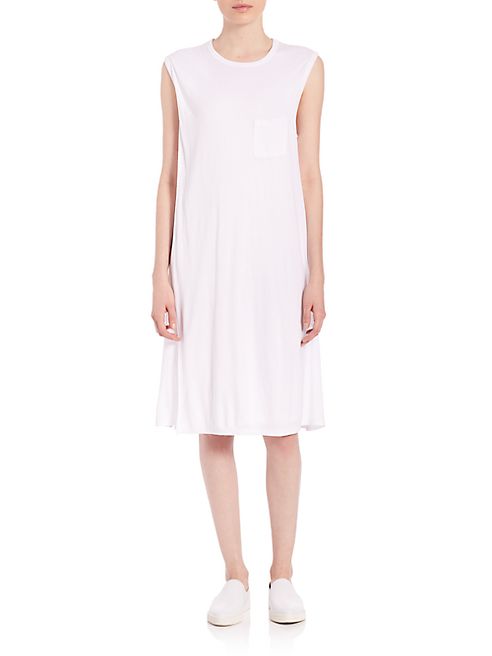 T by Alexander Wang - Crewneck Overlap Dress