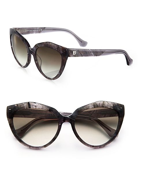 Balenciaga - 56MM Acetate Cat's-Eye Sunglasses