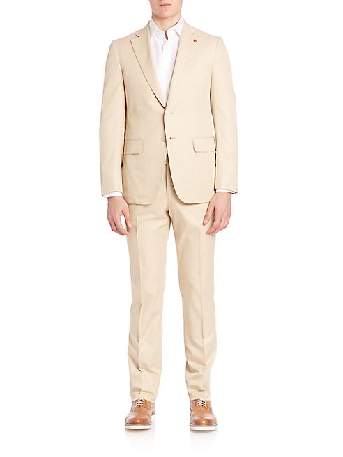 ISAIA - Solid Cotton Suit