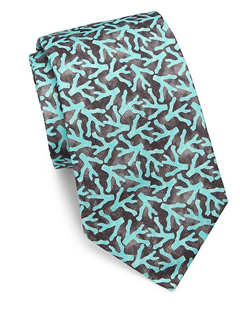 ISAIA - Mint Coral Tie