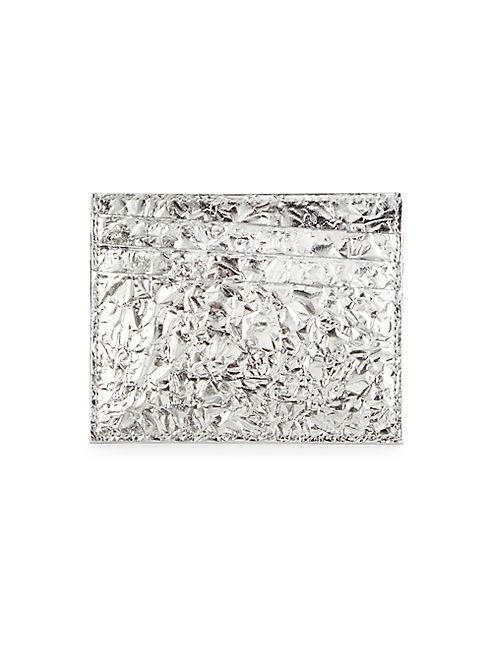 Maison Margiela - Wrinkled-Effect Leather Card Case