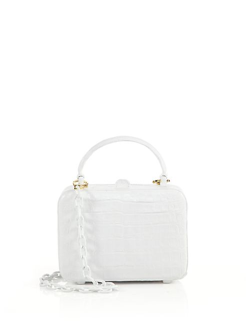 Nancy Gonzalez - Crocodile Box Top-Handle Bag