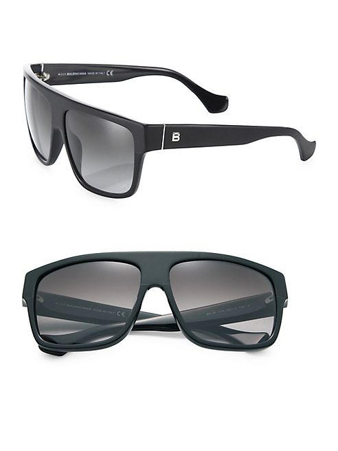 Balenciaga - 58MM Shield Sunglasses