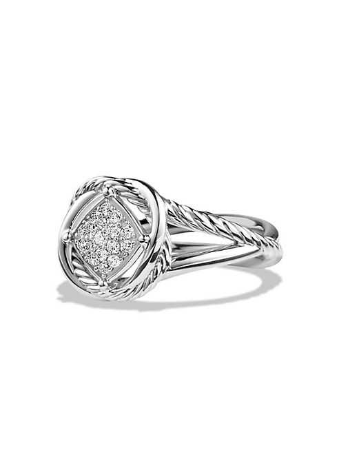 David Yurman - Crossover Infinity Ring with Diamonds