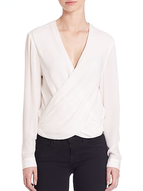 L'AGENCE - Silk Snap-Back Blouse