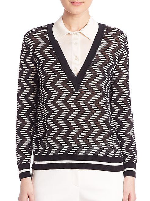 M Missoni - Rod V-Neck Knit Sweater