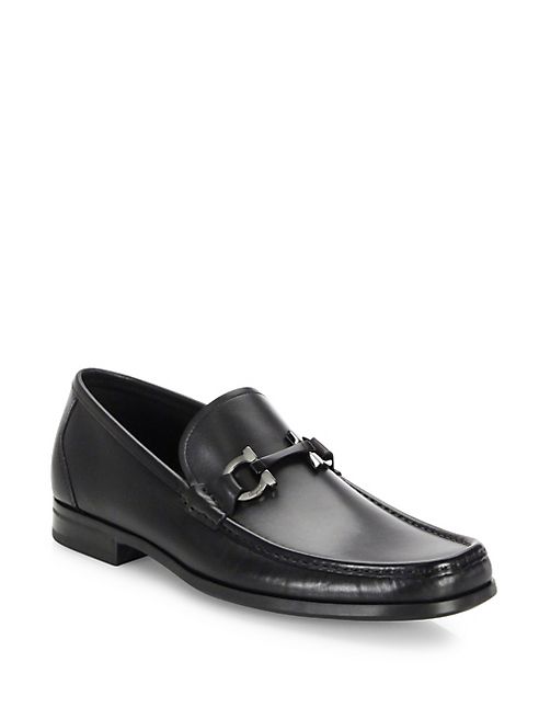 Salvatore Ferragamo - Grandioso Leather Bit Loafers