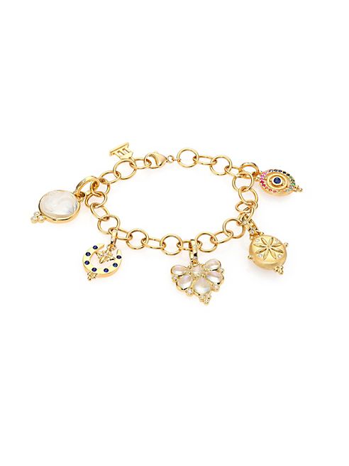 Temple St. Clair - 18K Gold Iconic Charm Bracelet