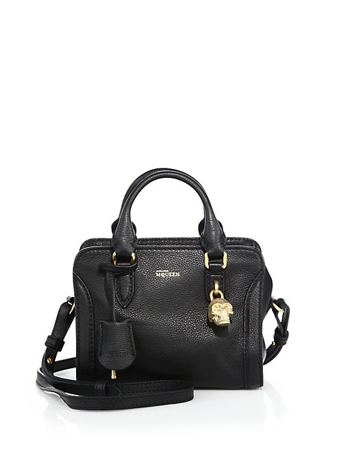 Alexander McQueen - Padlock Mini Leather Zip Satchel