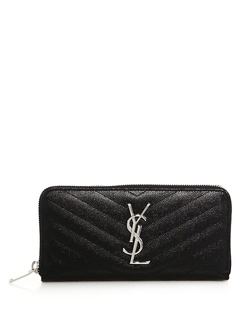 Saint Laurent - Monogram Matelasse Leather Zip Continental Wallet