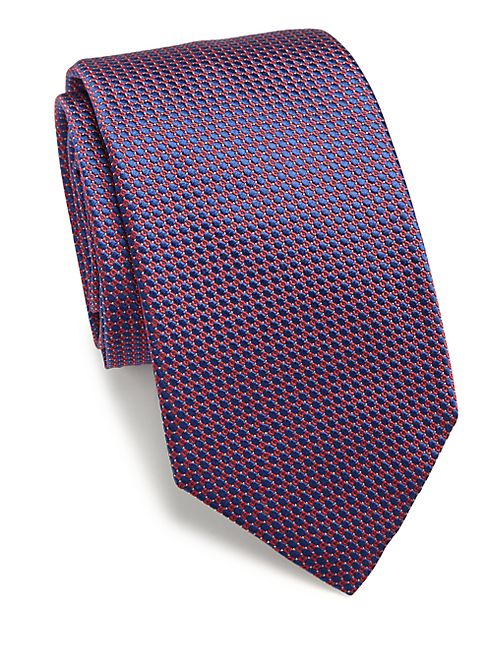 Eton - Woven Pattern Silk Tie