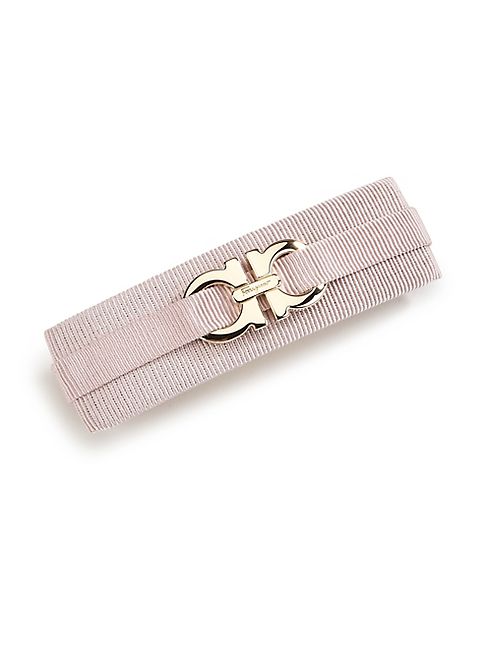 Salvatore Ferragamo - Gancini Logo Grosgrain Barrette