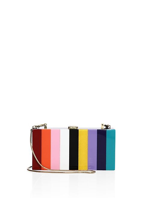 MILLY - Constructed Rainbow Clutch