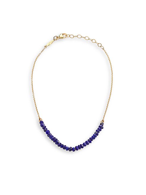 Jacquie Aiche - Lapis Lazuli & 14K Yellow Gold Anklet