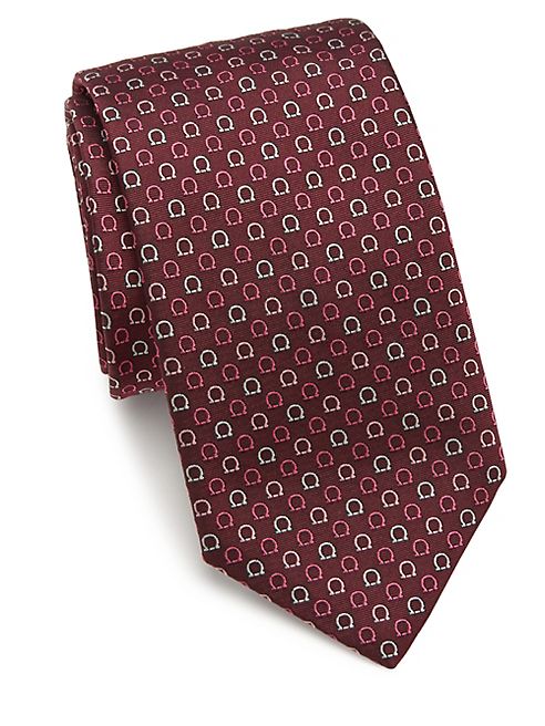 Salvatore Ferragamo - Woven Logo Silk Tie