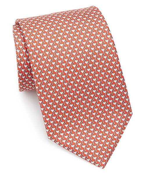 Salvatore Ferragamo - Printed Silk Tie