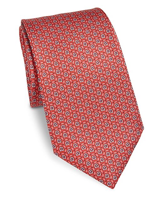 Salvatore Ferragamo - Gancini Printed Silk Tie