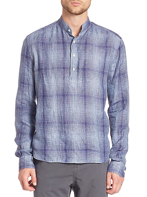 Eidos - Plaid Henley Shirt