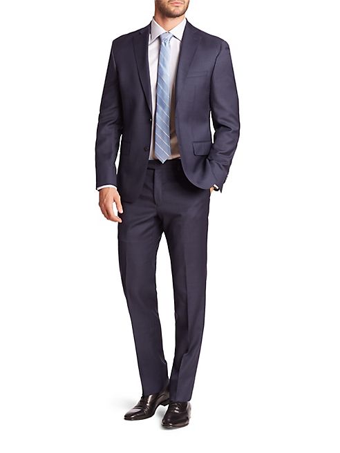 611 Saks Fifth Avenue New York - Sharkskin Wool Suit