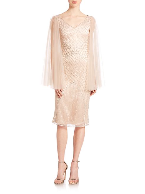 Randi Rahm - Joan Crystal-Net Cocktail Dress