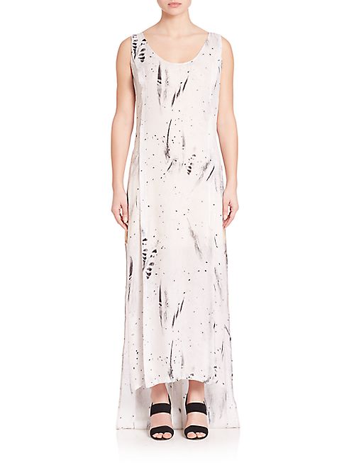 Public School - Sachey Feather-Print Dress