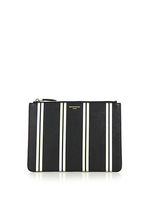 Givenchy - Striped Leather Pouch