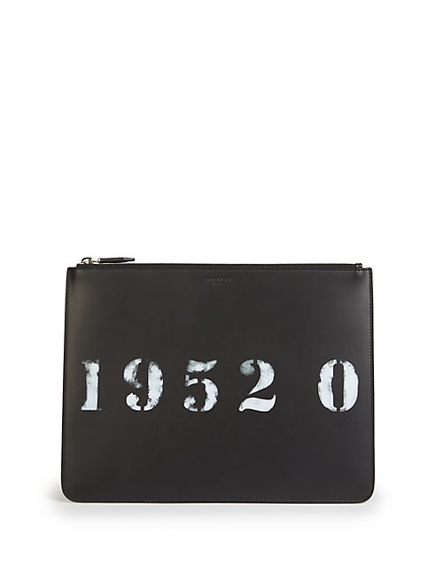 Givenchy - SLG Printed Leather Zip Pouch