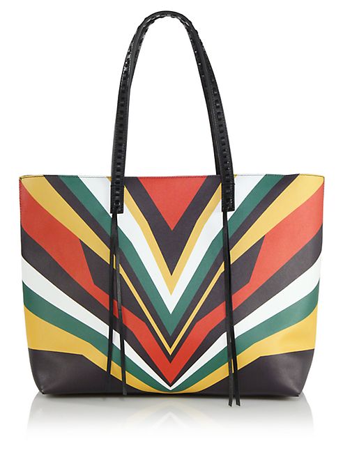 Elena Ghisellini - Miky Jamaica Tiger Medium Leather Shopper