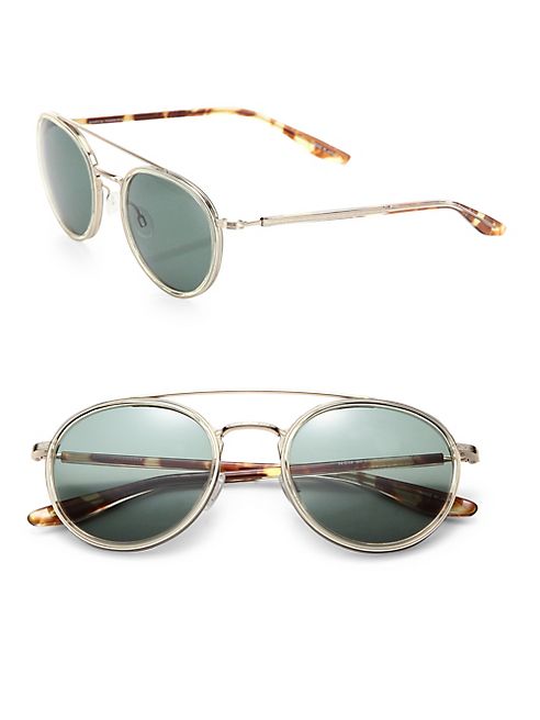 Barton Perreira - Round 52mm Acetate & Metal Sunglasses