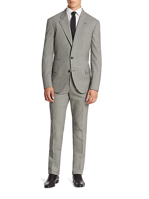 Brunello Cucinelli - Checked Lana Wool Suit