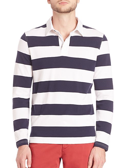 Saks Fifth Avenue Collection - Long Sleeve Rugby Polo