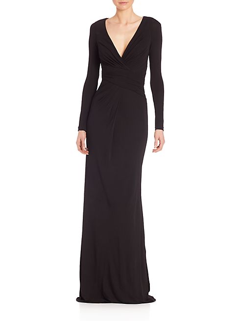 Badgley Mischka - Draped Jersey Gown