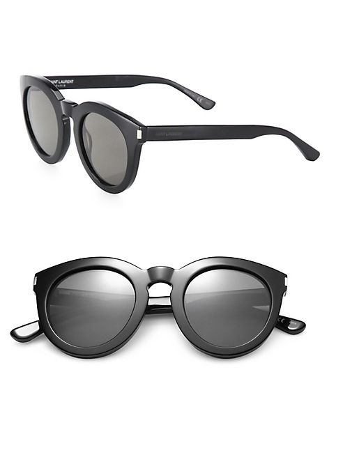 Saint Laurent - SL 102 47MM Round Sunglasses